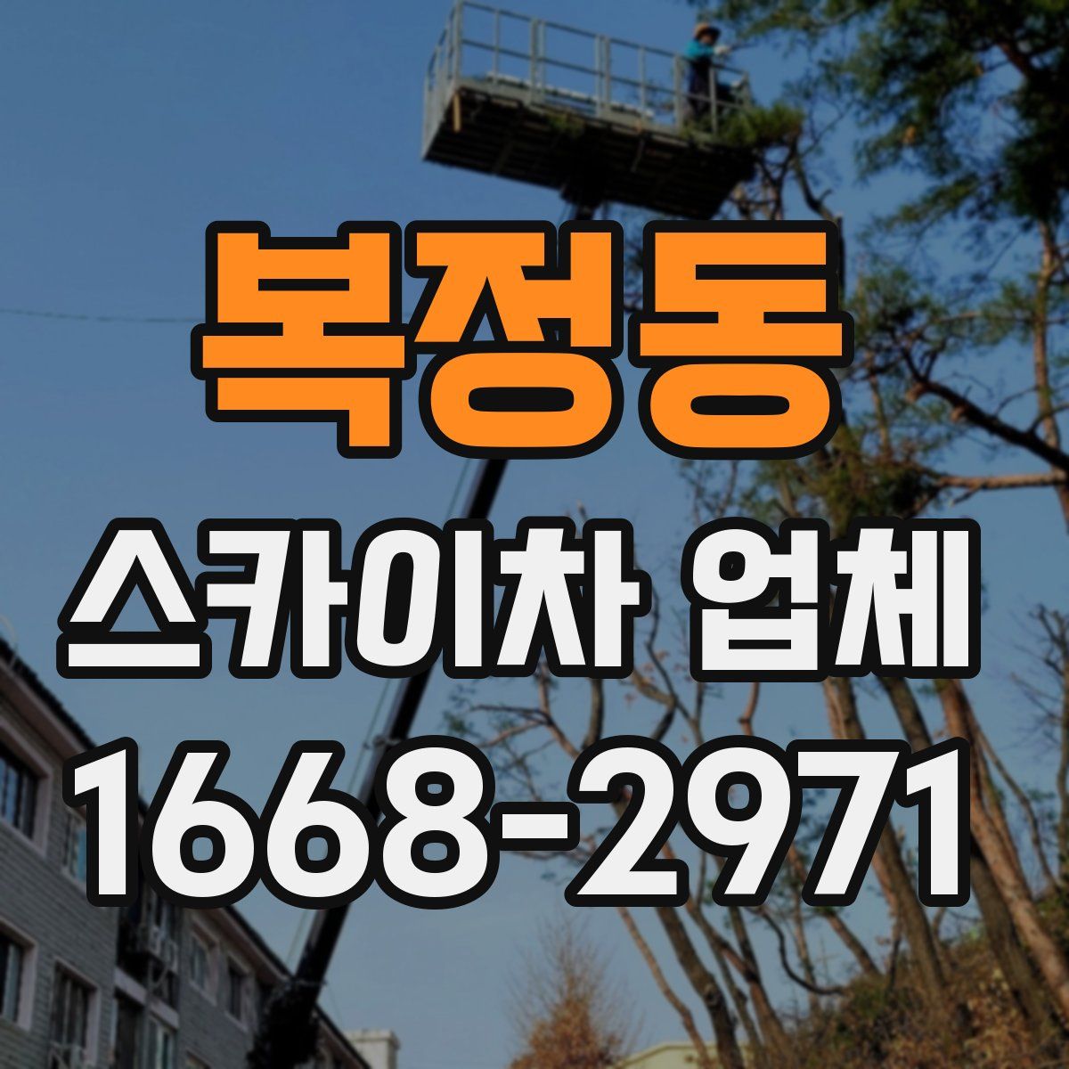 복정동 스카이차 업체