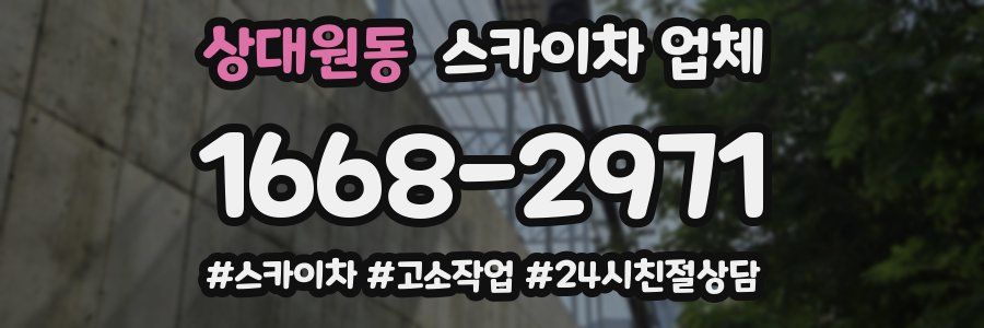 상대원동 스카이차 업체