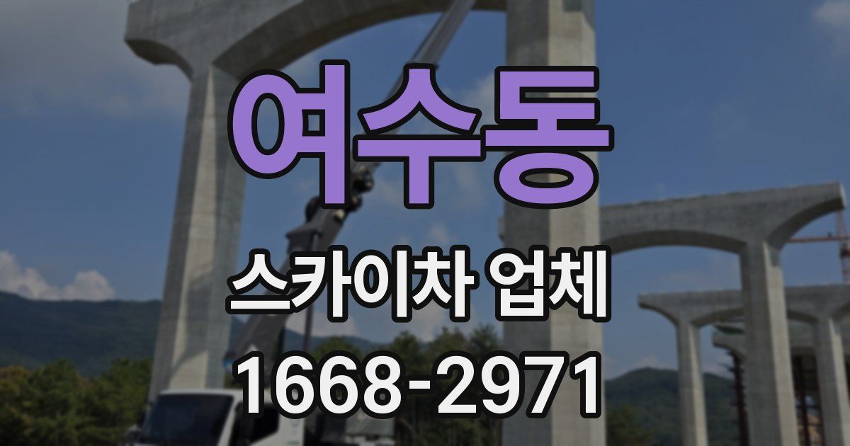 여수동 스카이차 업체