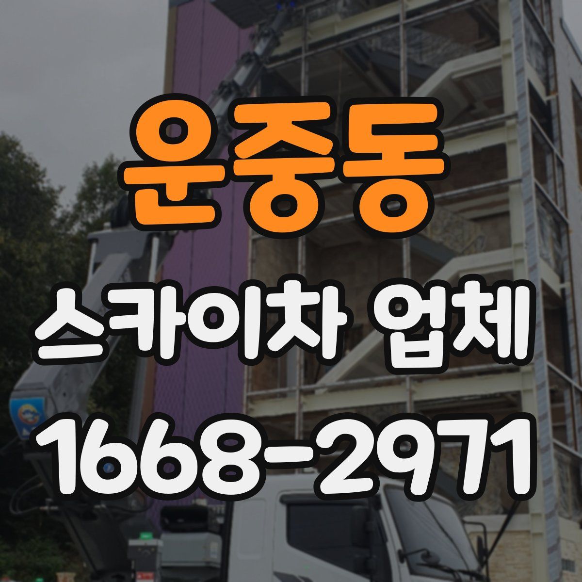 운중동 스카이차 업체