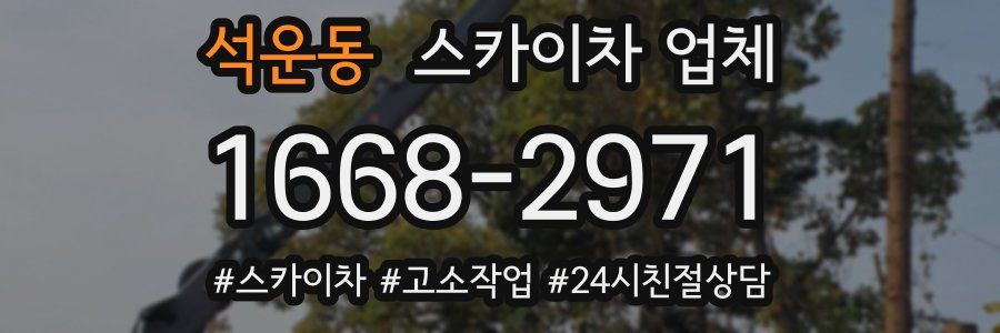 석운동 스카이차 업체