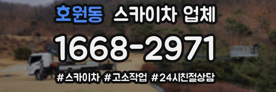 호원동 스카이차 업체