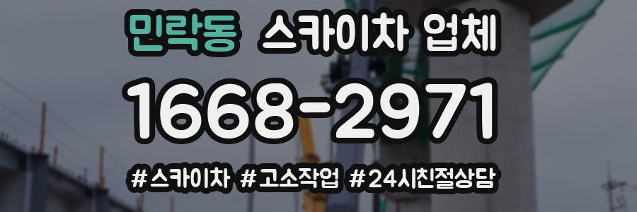 민락동 스카이차 업체
