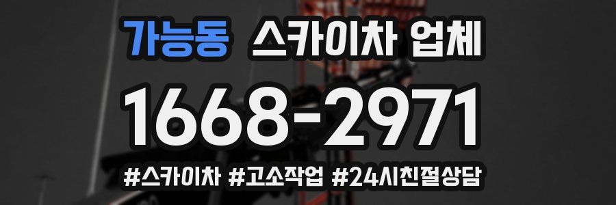가능동 스카이차 업체