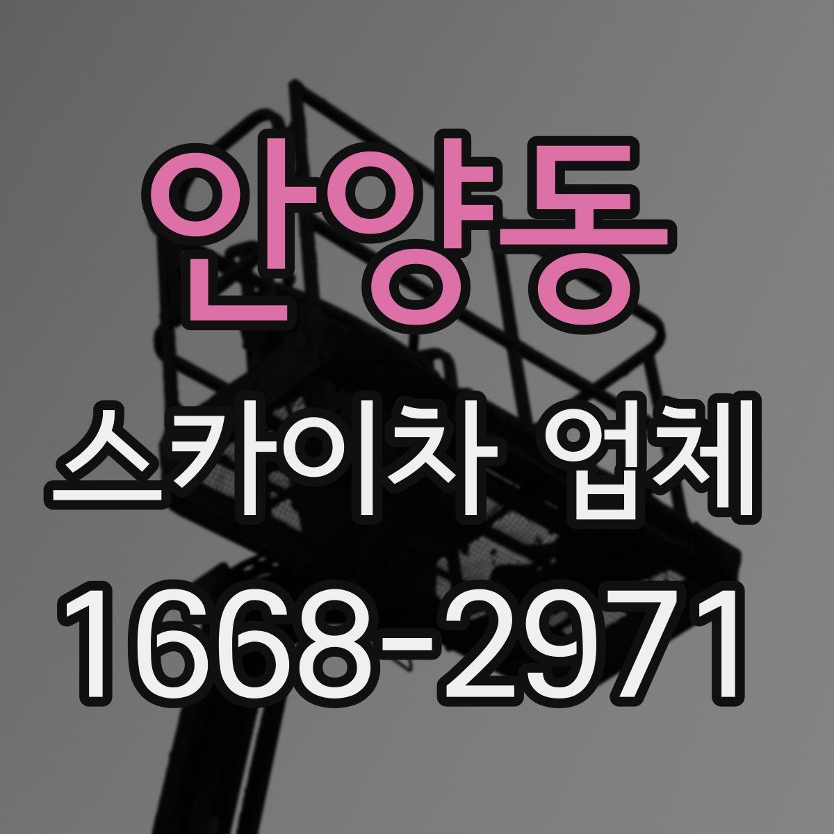 안양동 스카이차 업체