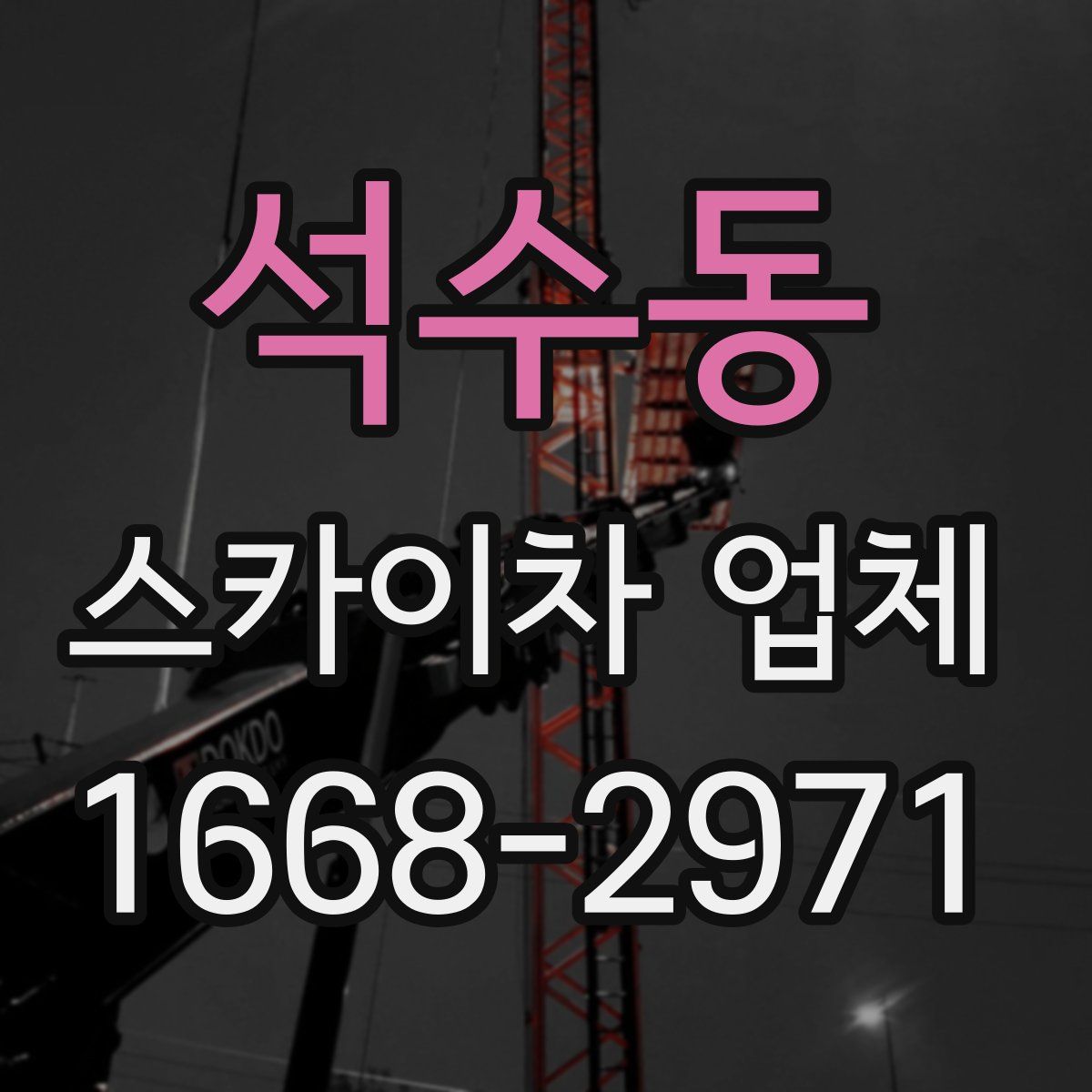 석수동 스카이차 업체