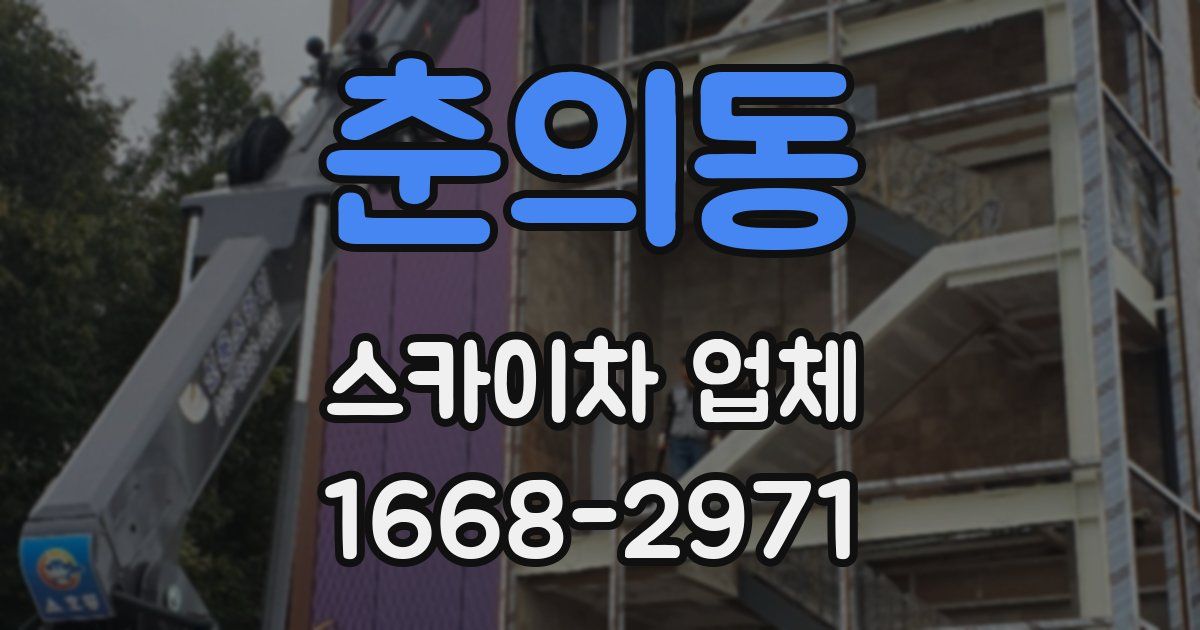 춘의동 스카이차 업체