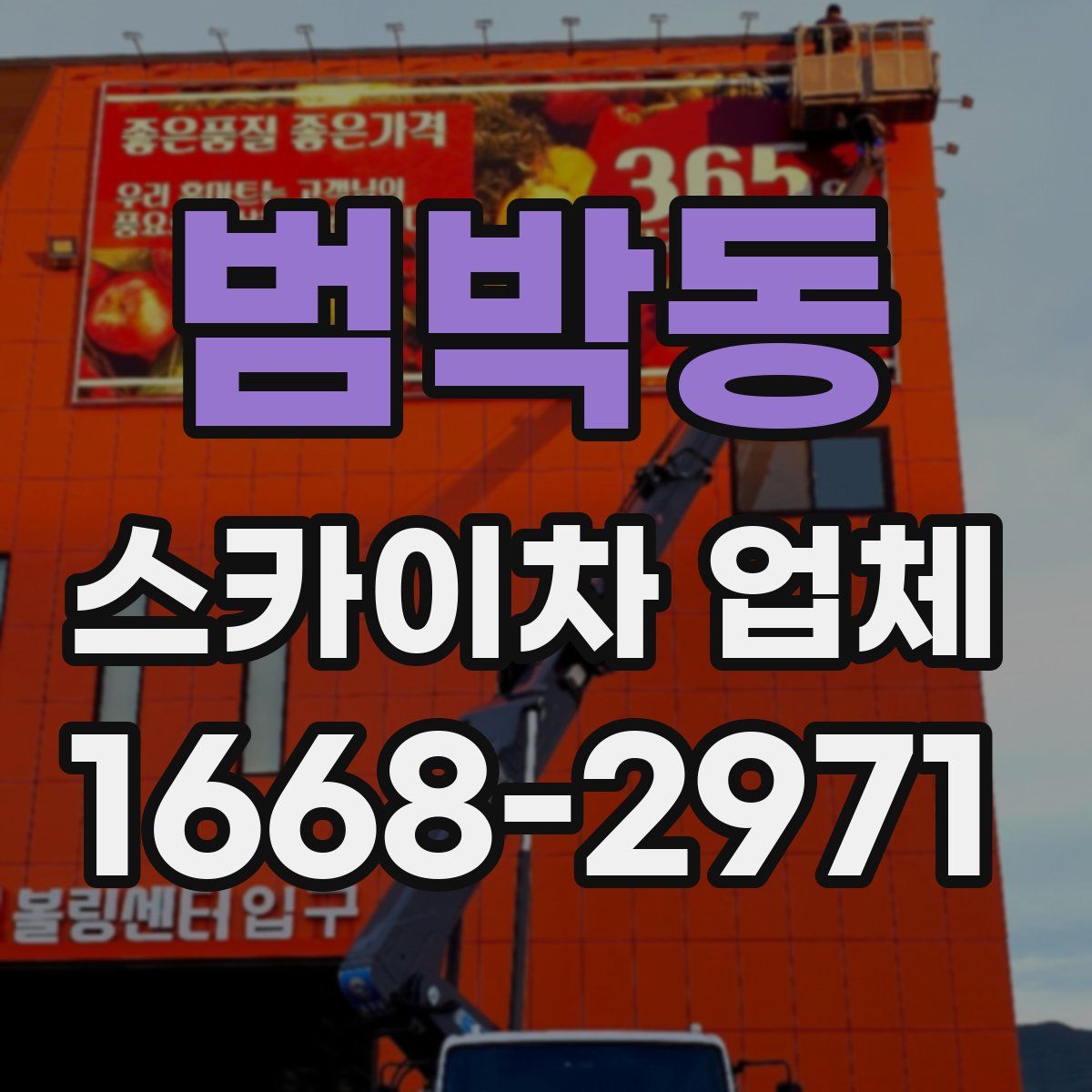 범박동 스카이차 업체