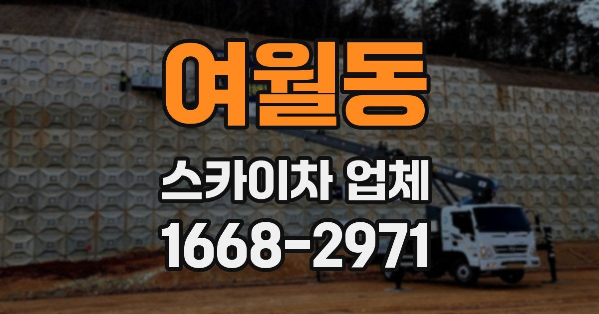 여월동 스카이차 업체