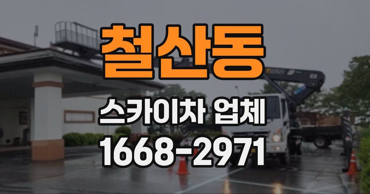 철산동 스카이차 업체