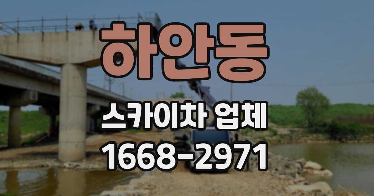 하안동 스카이차 업체