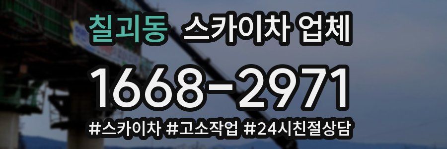 칠괴동 스카이차 업체