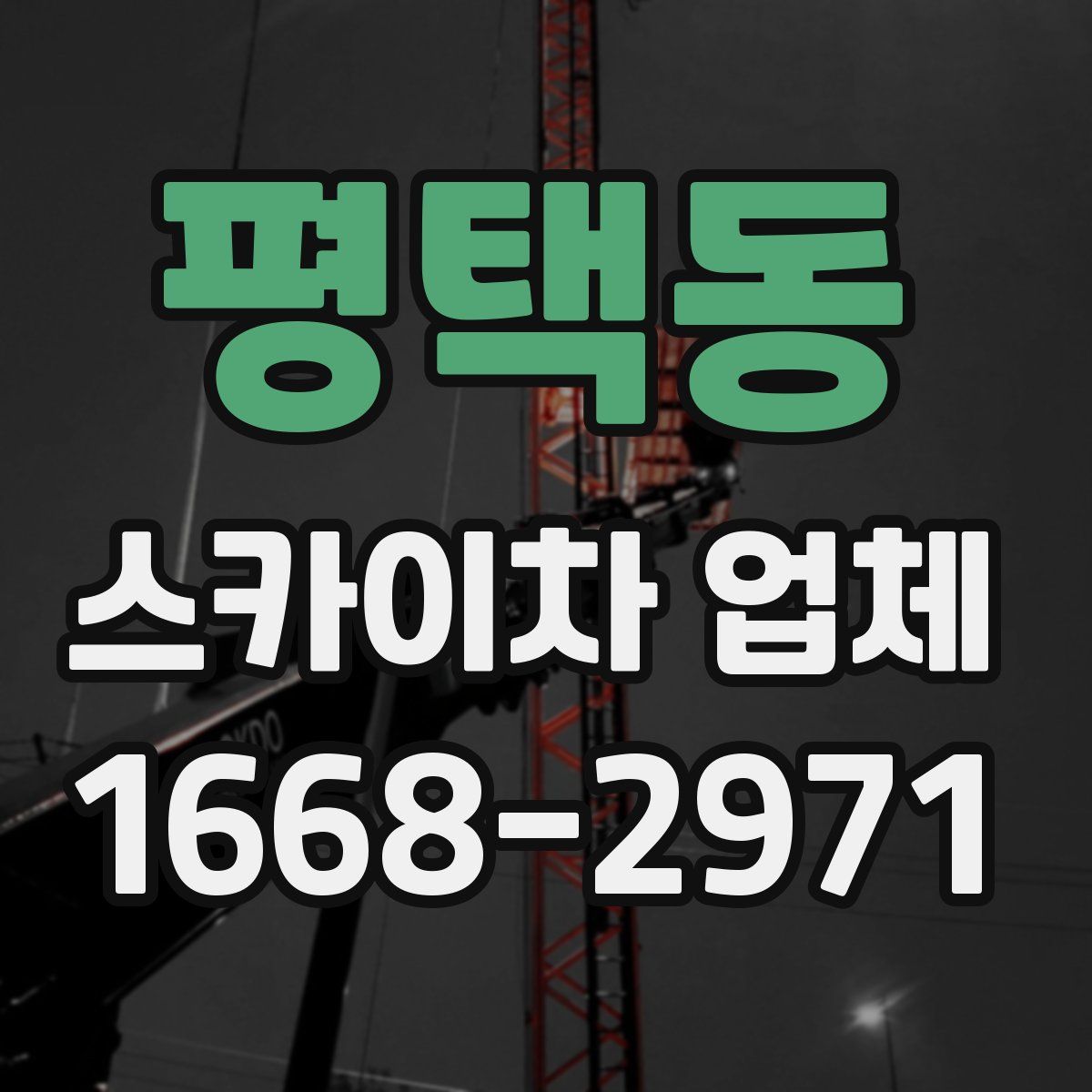 평택동 스카이차 업체