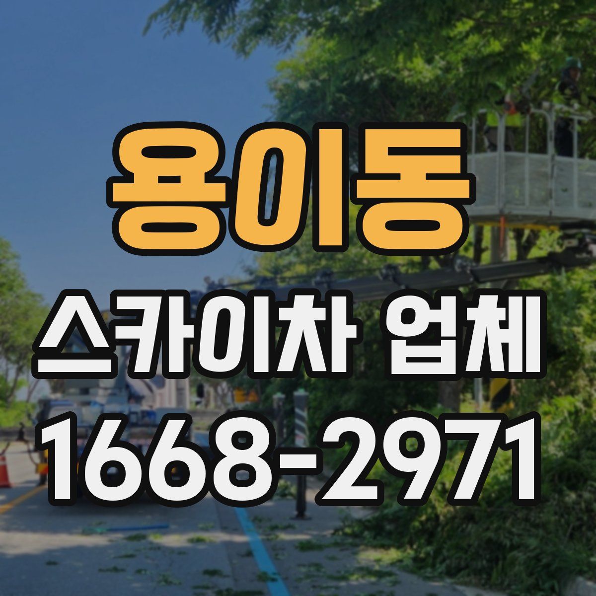용이동 스카이차 업체