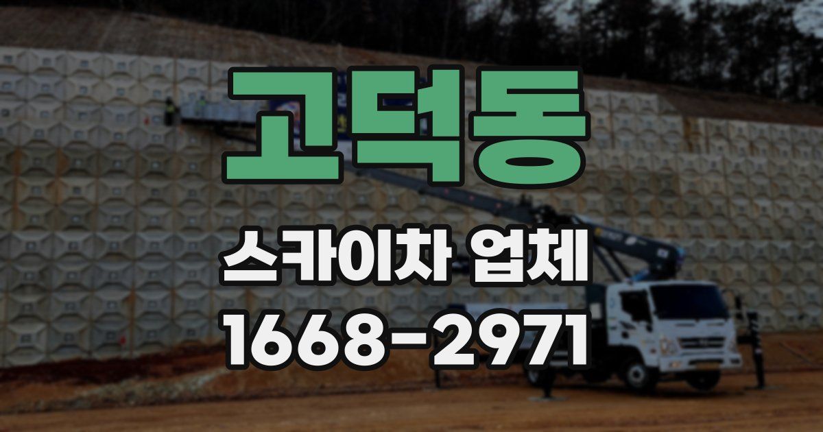 고덕동 스카이차 업체