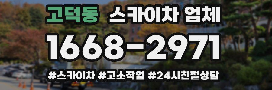고덕동 스카이차 업체