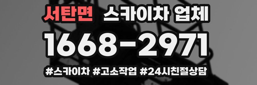 서탄면 스카이차 업체