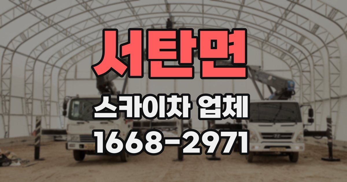 서탄면 스카이차 업체
