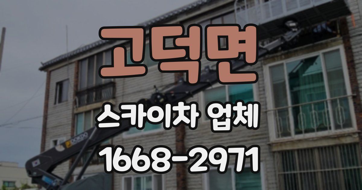 고덕면 스카이차 업체