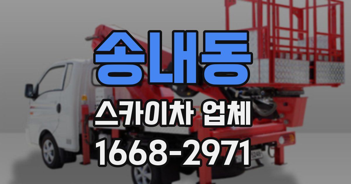 송내동 스카이차 업체