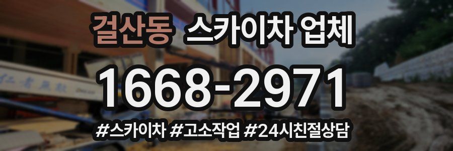 걸산동 스카이차 업체