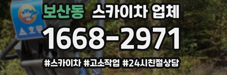 보산동 스카이차 업체