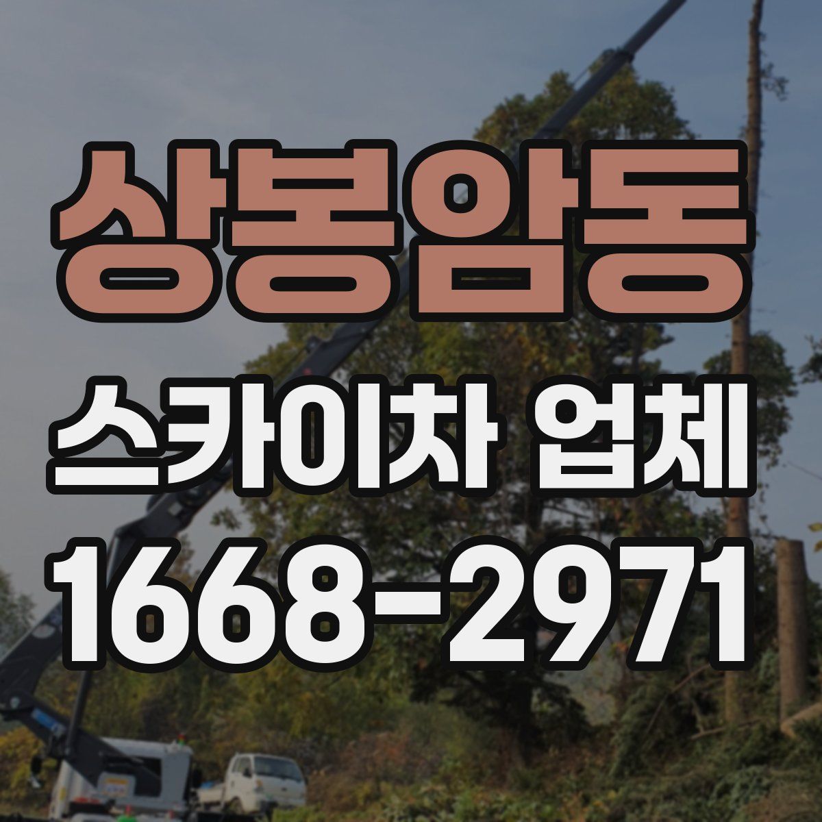 상봉암동 스카이차 업체