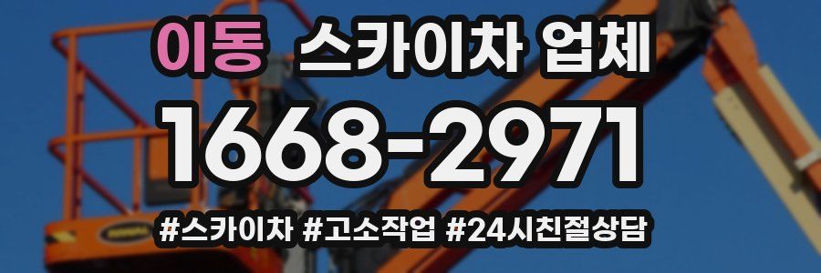 이동 스카이차 업체