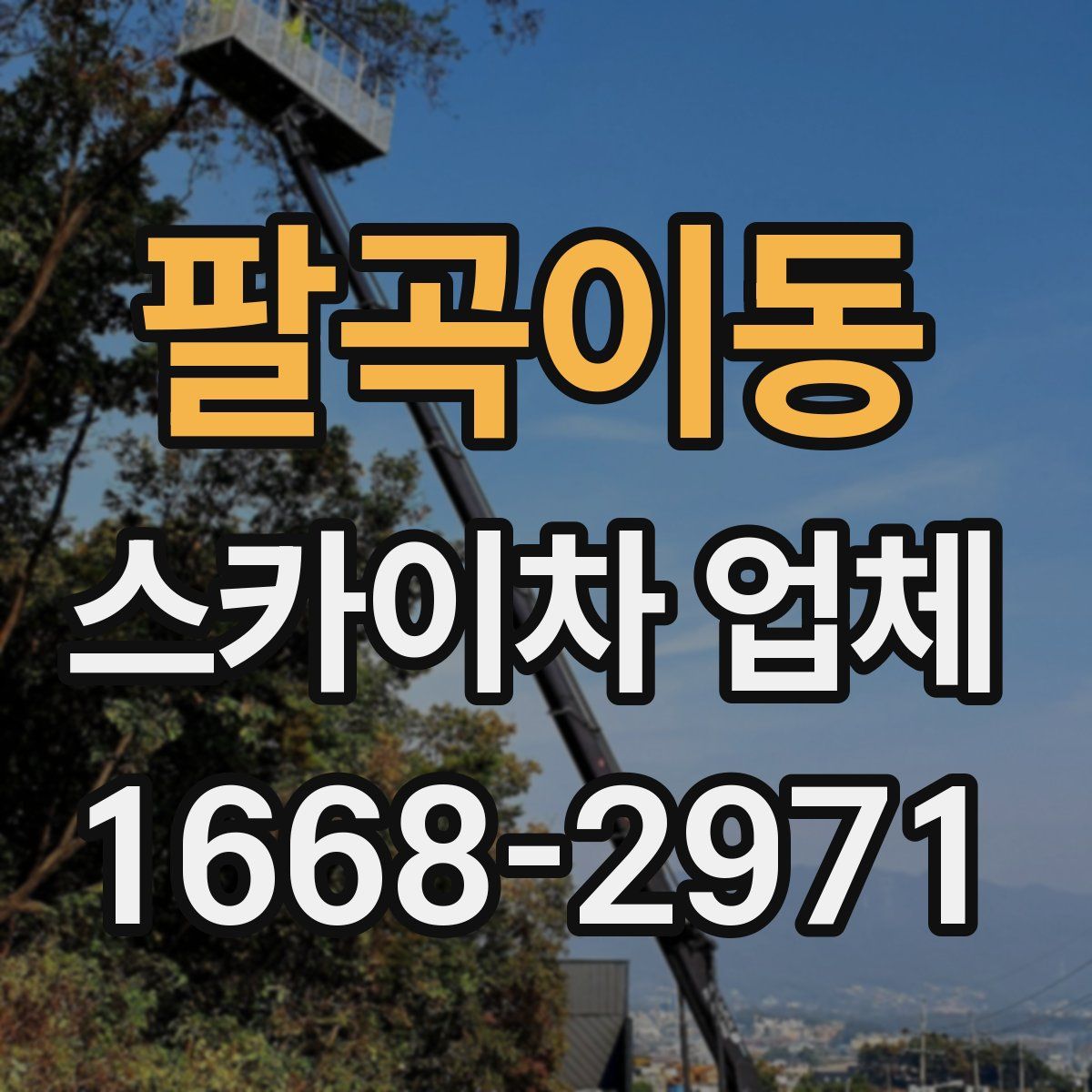 팔곡이동 스카이차 업체