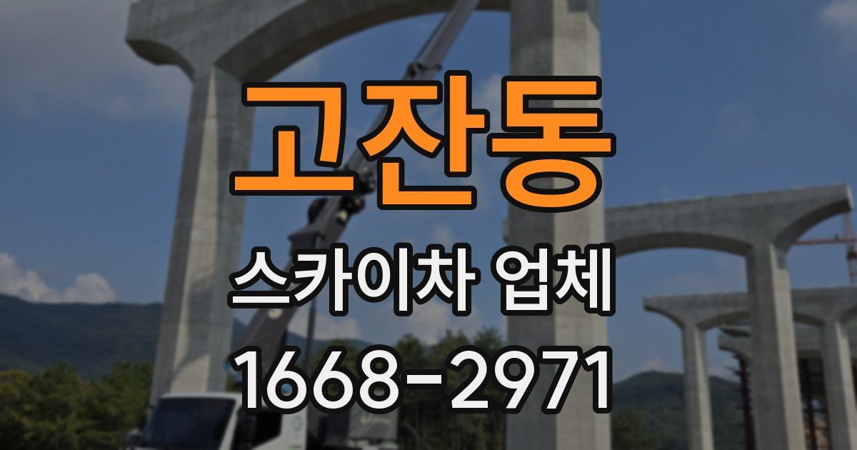 고잔동 스카이차 업체