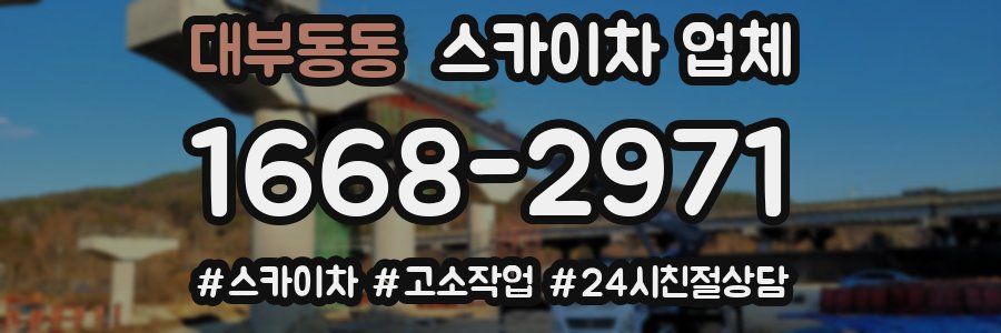 대부동동 스카이차 업체