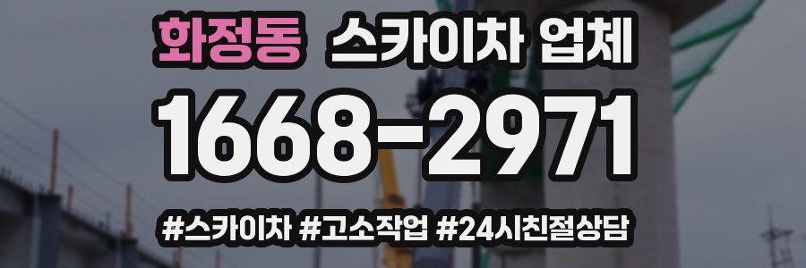 화정동 스카이차 업체
