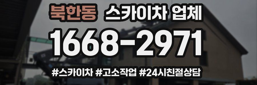 북한동 스카이차 업체
