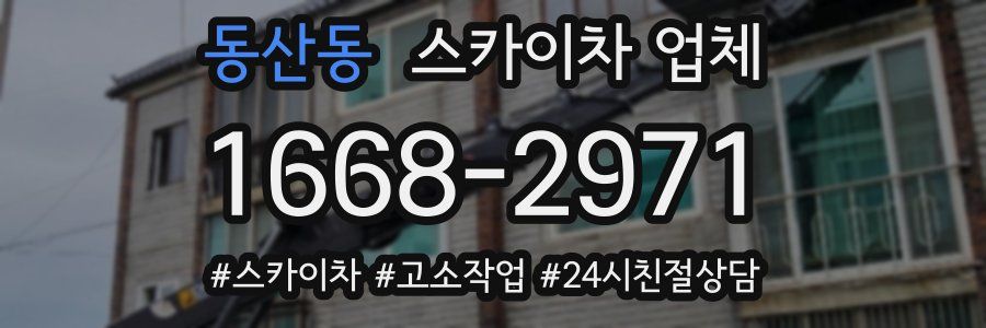 동산동 스카이차 업체