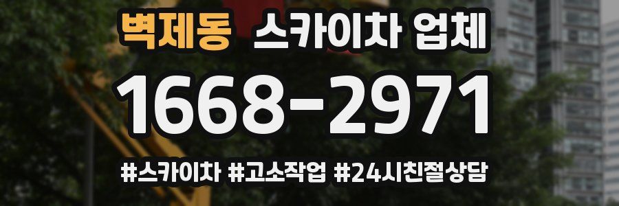 벽제동 스카이차 업체