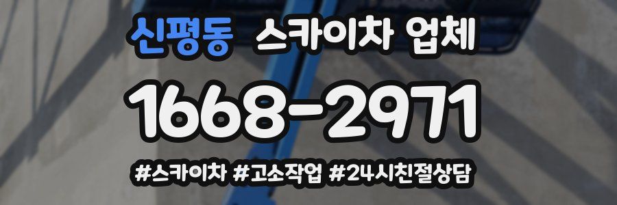 신평동 스카이차 업체