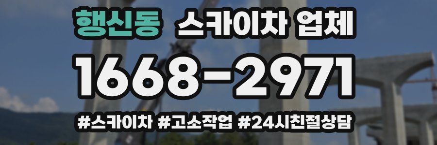 행신동 스카이차 업체