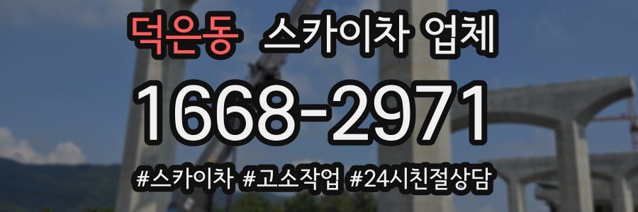 덕은동 스카이차 업체