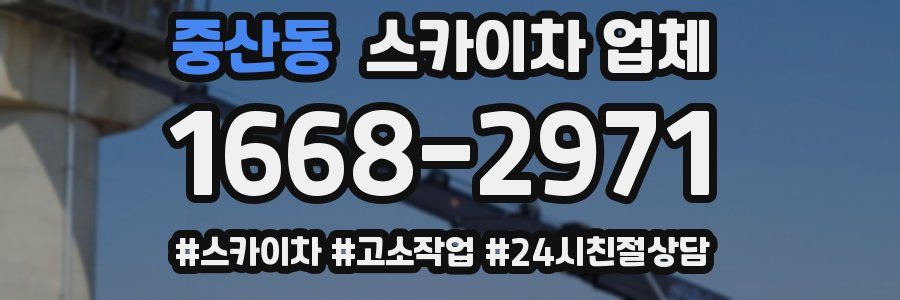 중산동 스카이차 업체
