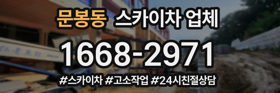 문봉동 스카이차 업체