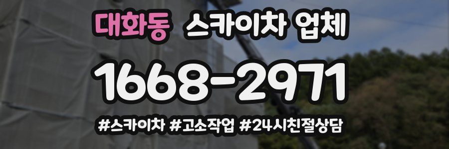 대화동 스카이차 업체