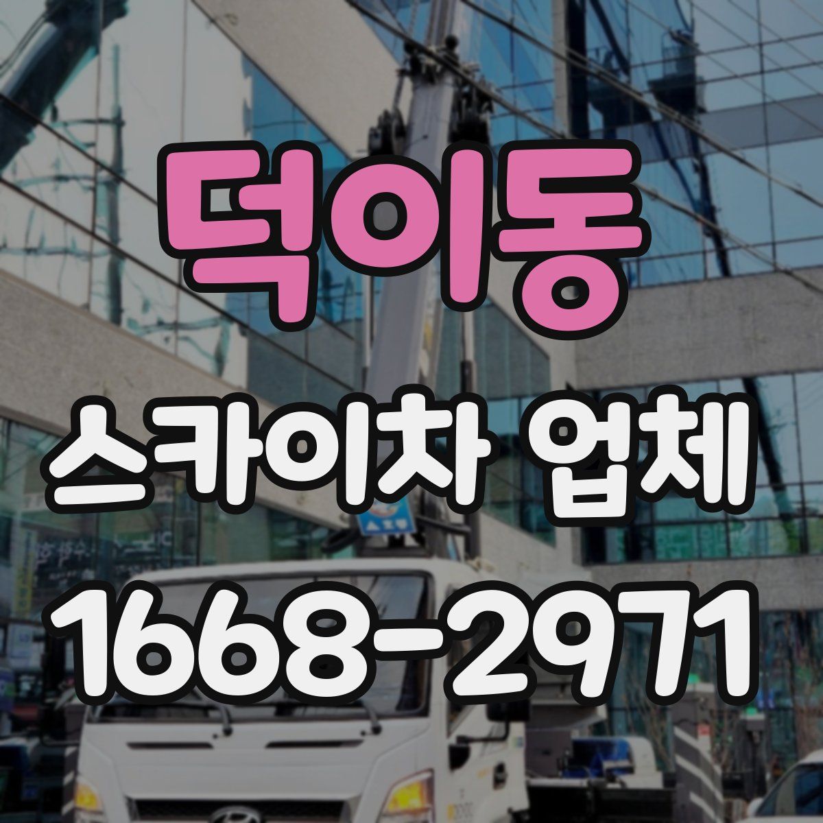 덕이동 스카이차 업체