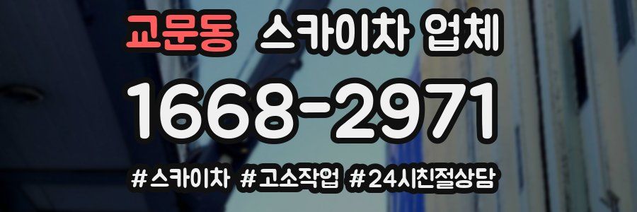교문동 스카이차 업체