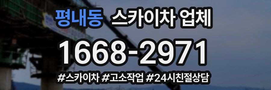 평내동 스카이차 업체