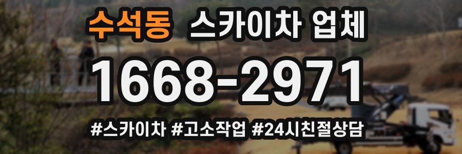 수석동 스카이차 업체