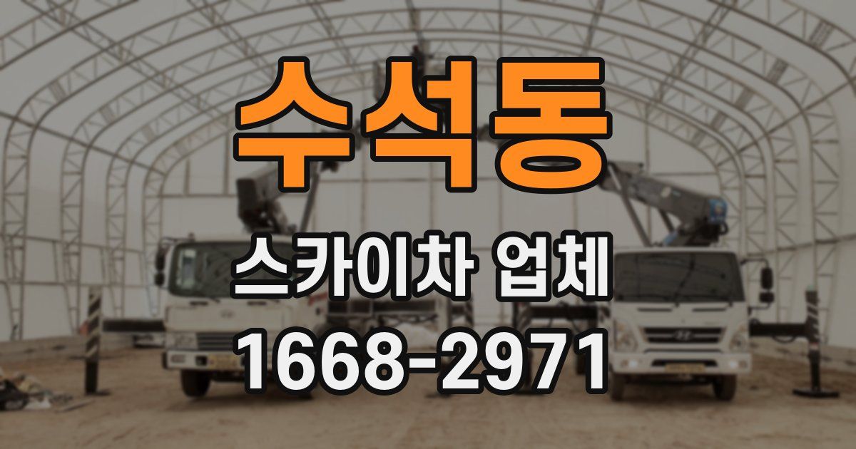 수석동 스카이차 업체
