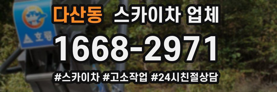 다산동 스카이차 업체