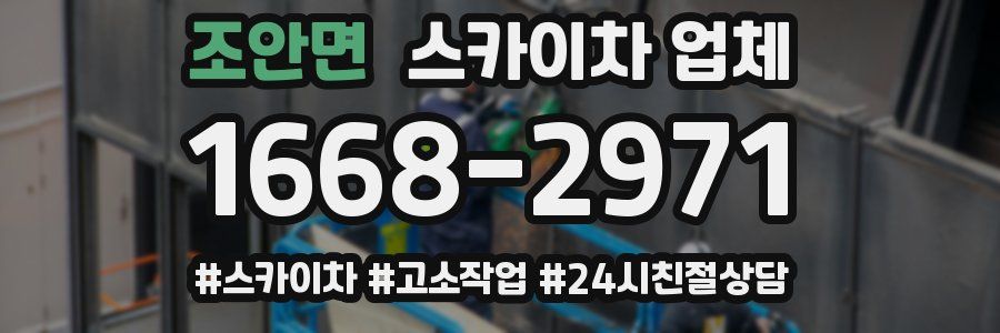 조안면 스카이차 업체