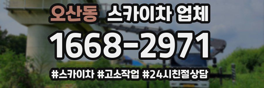 오산동 스카이차 업체