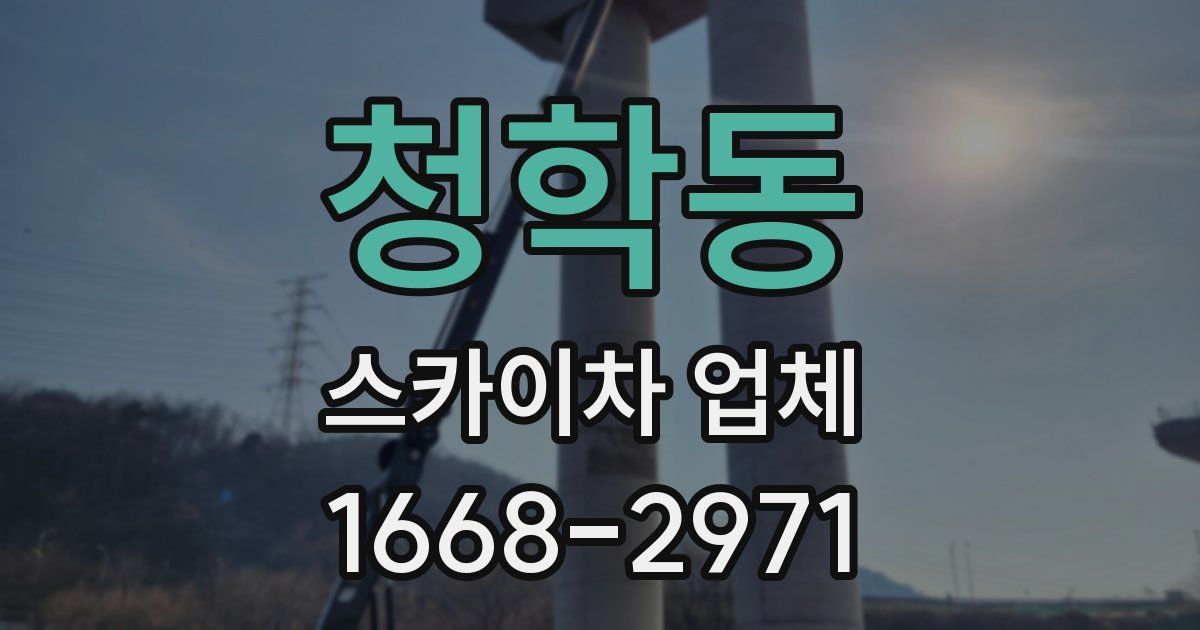 청학동 스카이차 업체